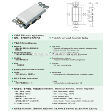 YGD-003 OEM conception chine produit gfci double gradateur